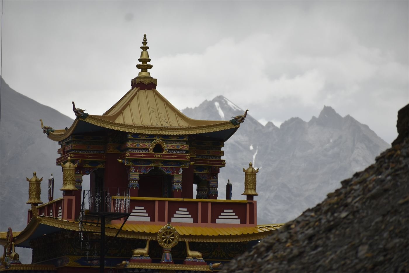Namgyal Tsemo Monastery perched on a ridge above Leh town, Ladakh